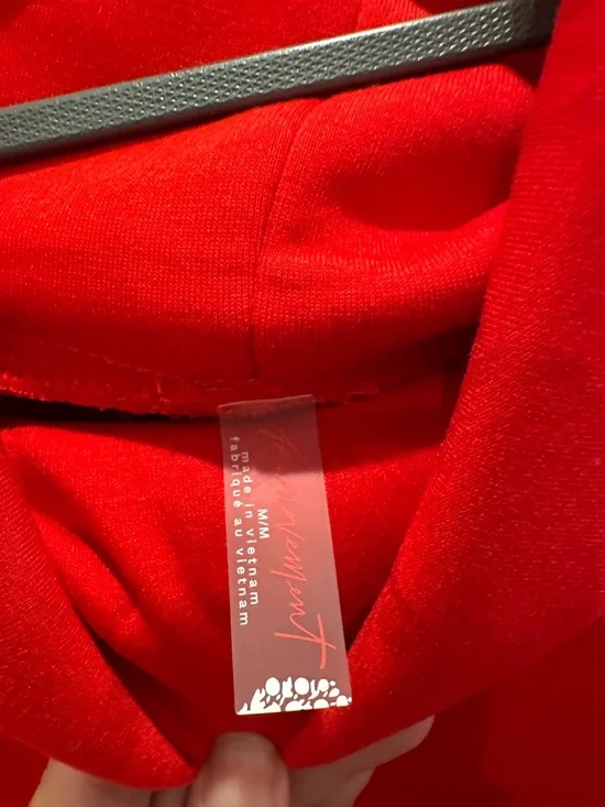 FP Movement by Free People Red Oversized Turtleneck Sweatshirt - Picture 3 of 4